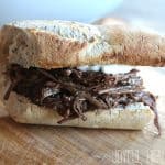 Crock Pot Shredded Beef Sandwiche #crockpot #shreddedbeef #sandwiches