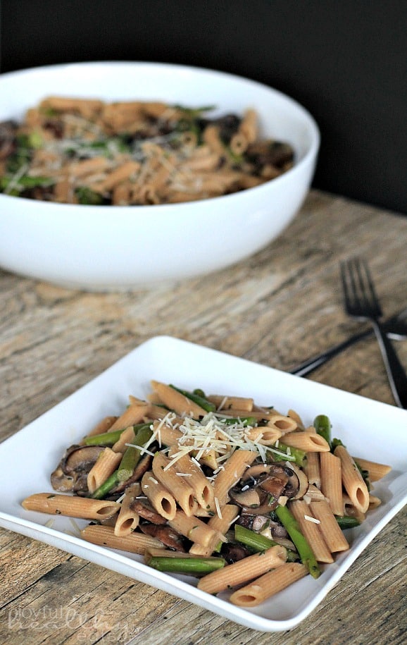 Asparagus & Mushroom Pasta 1