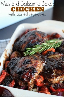 Mustard Balsamic Baked Chicken with Vegetables 4