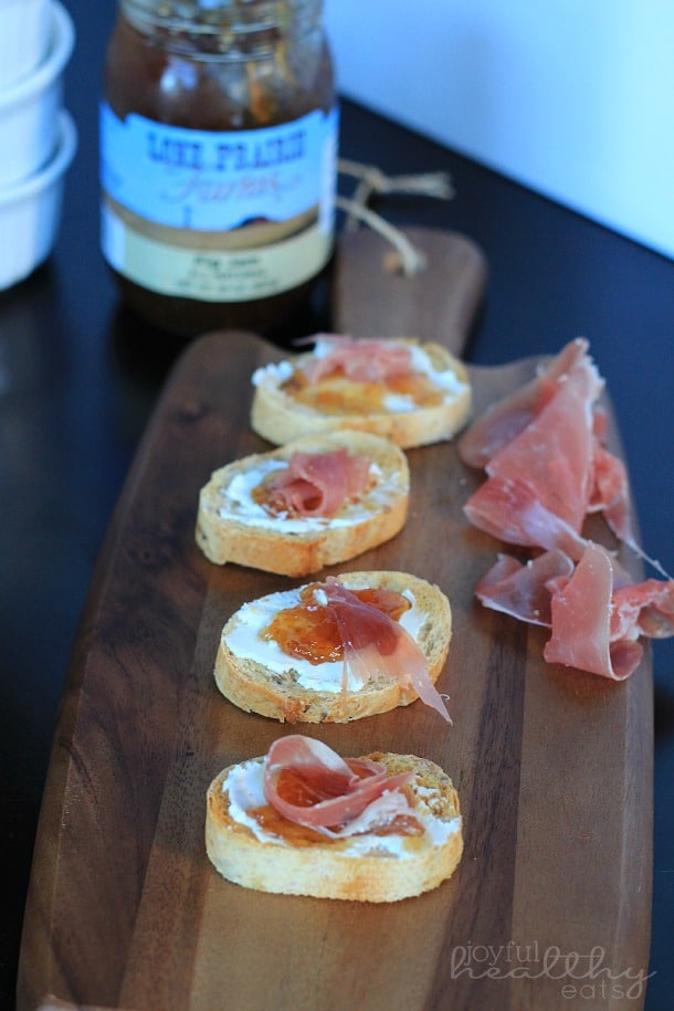 Proscuitto Fig Goat Cheese Crostini 2