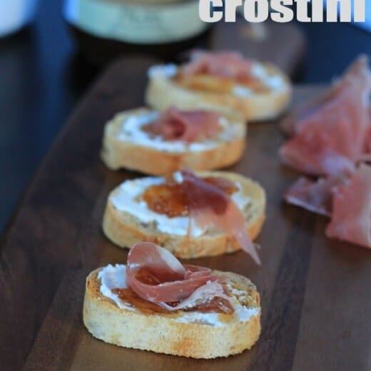Proscuitto Fig Goat Cheese Crostini 4