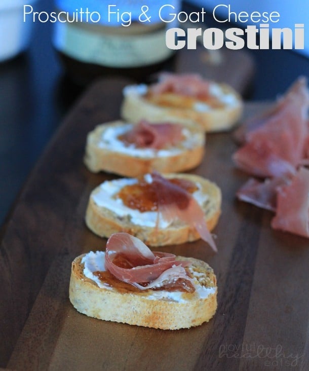 Proscuitto Fig Goat Cheese Crostini 4