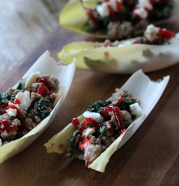 Lamb Endives with Cherry Balsamic Sauce 4