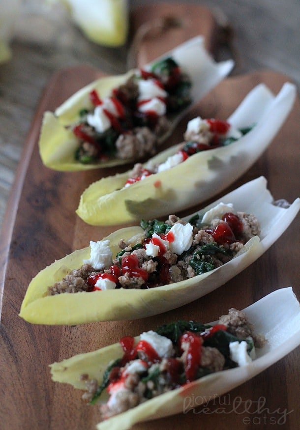 Lamb Endives with Cherry Balsamic Sauce 6