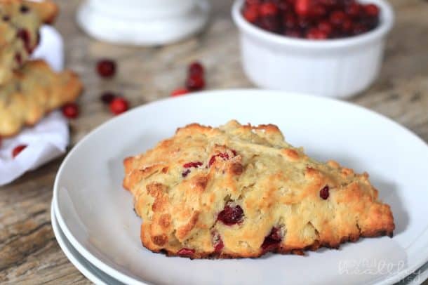 Whole Wheat Cranberry Orange Scones