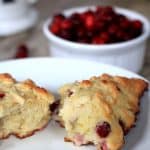 Cranberry Orange Scones #cranberry #orange #scones #recipe #breakfast #wholewheat