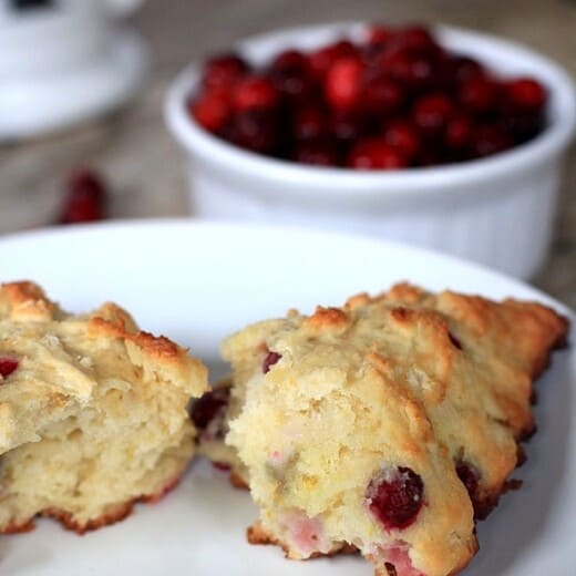 Cranberry Orange Scones #cranberry #orange #scones #recipe #breakfast #wholewheat