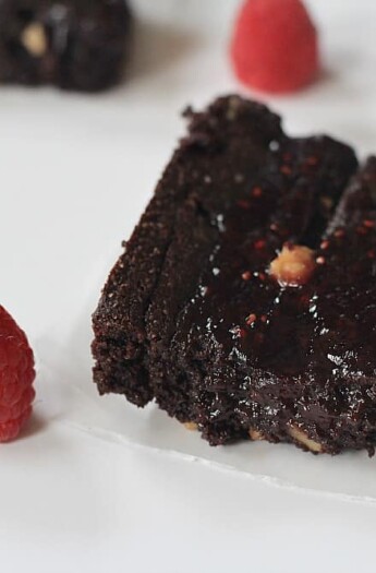 Dark Chocolate Raspberry Swirl Brownies 2