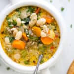 Epic Creamy Tuscan White Bean Soup with Sausage