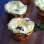 Mini Pancetta Goat Cheese Frittatas #pancetta #frittata #mini #breakfast #holiday #recipes