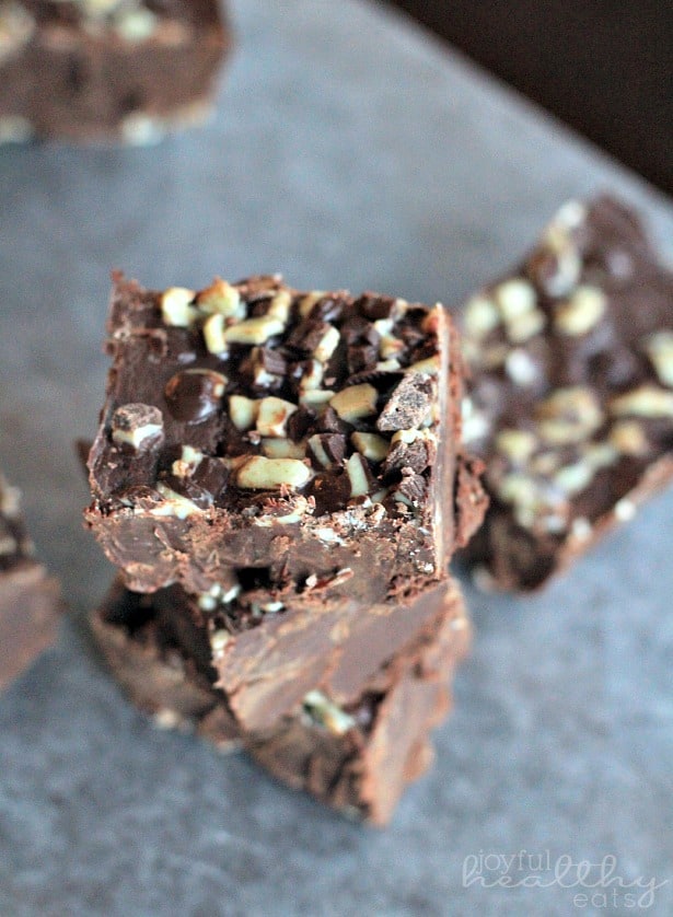 Mint Dark Chocolate Fudge 1