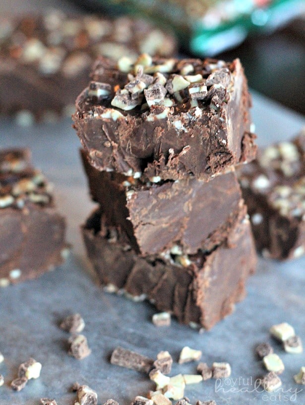 Mint Dark Chocolate Fudge #mint #fudge #darkchocolate #dessert #recipes #christmas