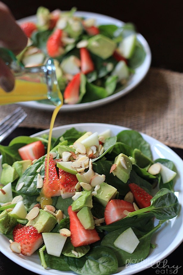 Avocado Strawberry Spinach Salad 6