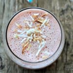 Coconut Strawberry Banana Smoothie #smoothie #dairyfree #coconutmilk #banana #strawberry #sugarfree