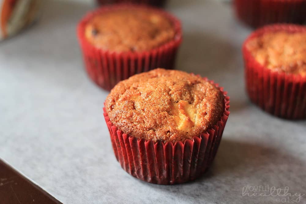 Paleo Apple Cinnamon Muffins #muffins #paleorecipes #nograin #applecinnamon #breakfast