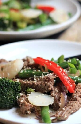 Steak and Vegetable Stir fry #Paleo #cleaneating #steak #vegetable #asianfood