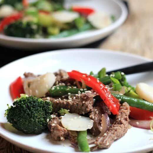 Steak and Vegetable Stir fry #Paleo #cleaneating #steak #vegetable #asianfood