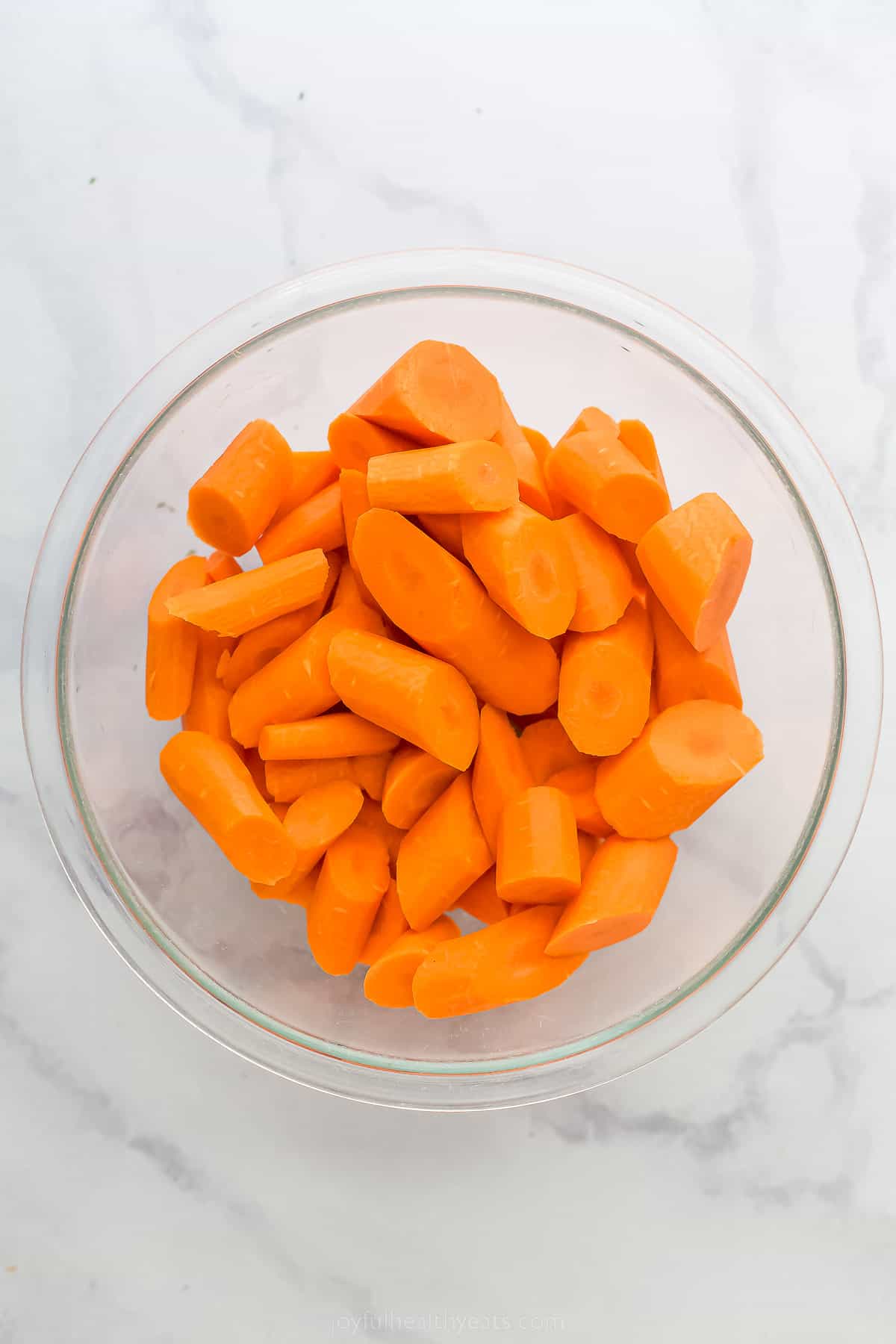 a bowl of cut up carrots