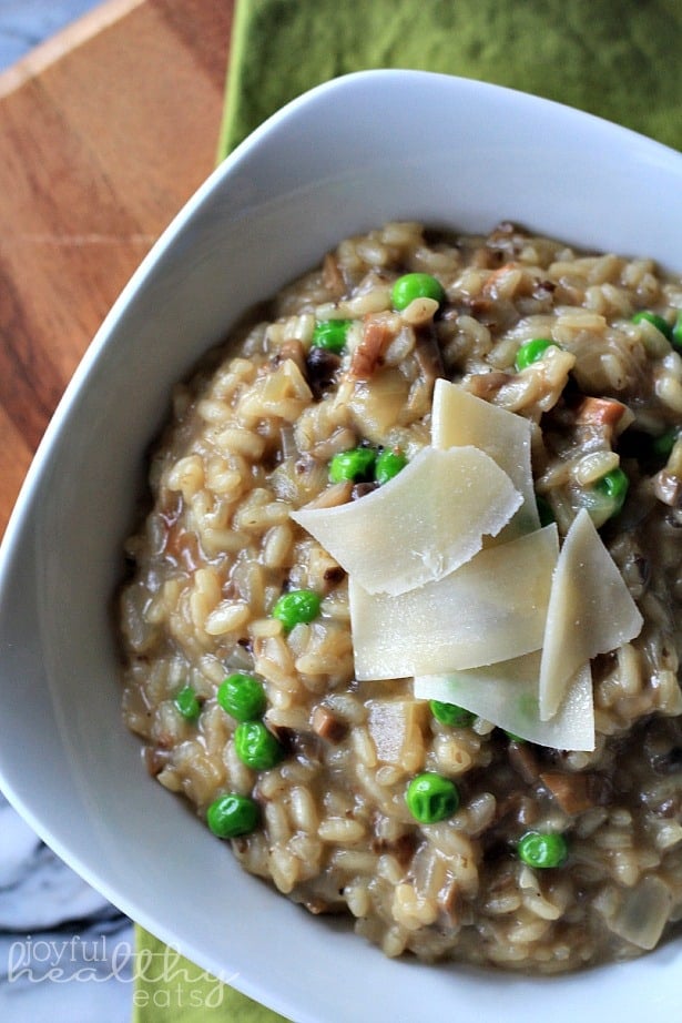 Wild Mushroom Risotto with Peas 4