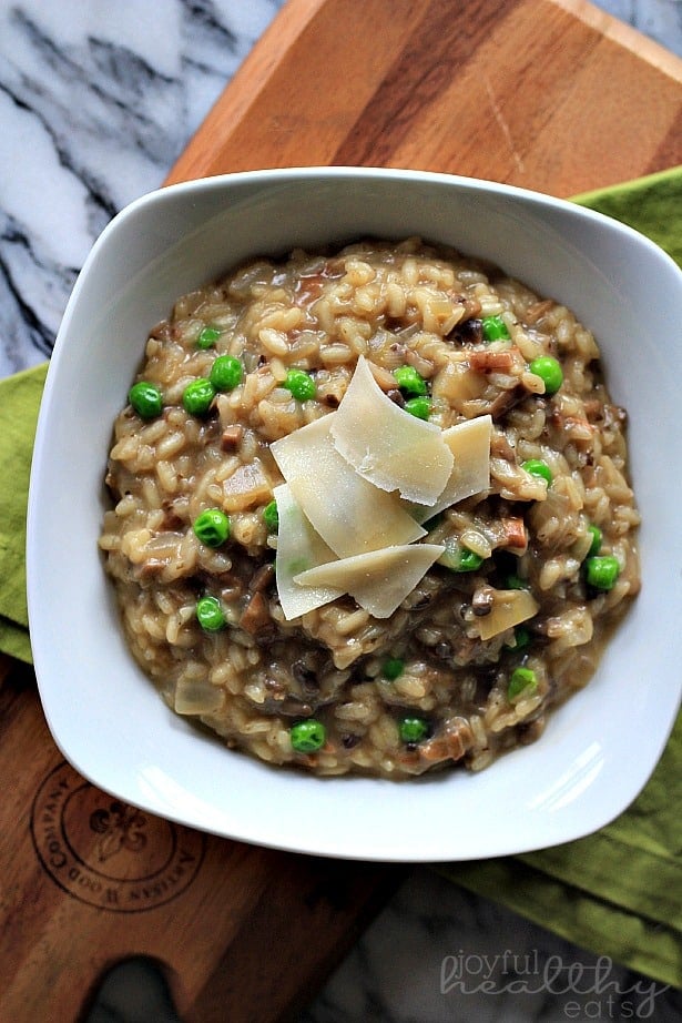 Wild Mushroom Risotto with Peas 5