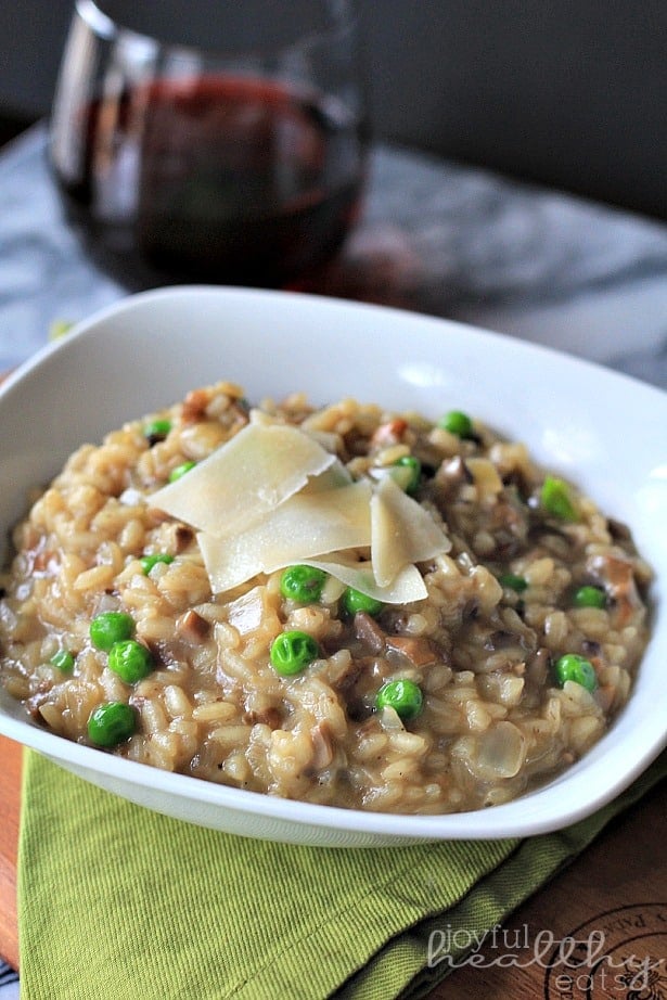 Wild Mushroom Risotto with Peas 6