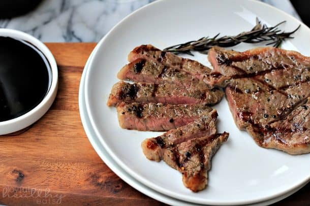New York Strip Steak with Balsamic Reduction 1