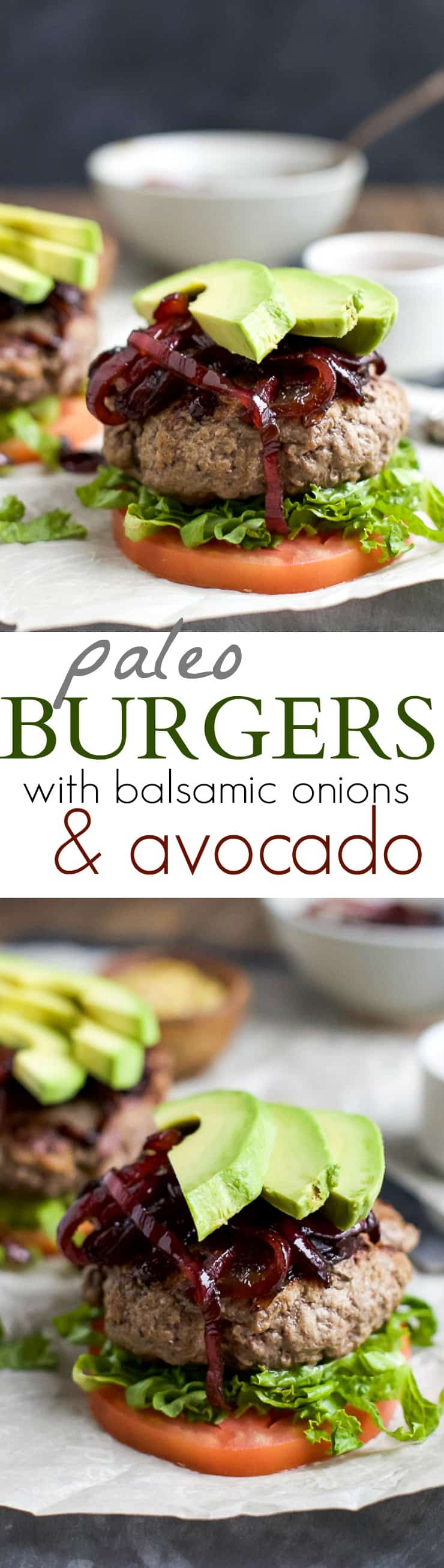 Title Image for Paleo Burgers with Caramelized Balsamic Onions