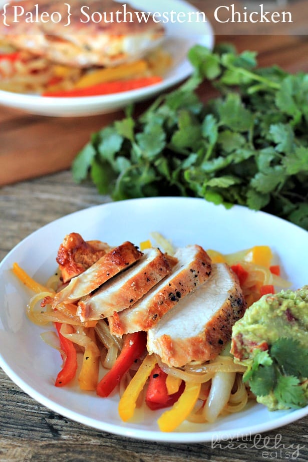 Paleo Southwestern Chicken with Peppers #chicken #southwestern #paleo #glutenfree #peppers 