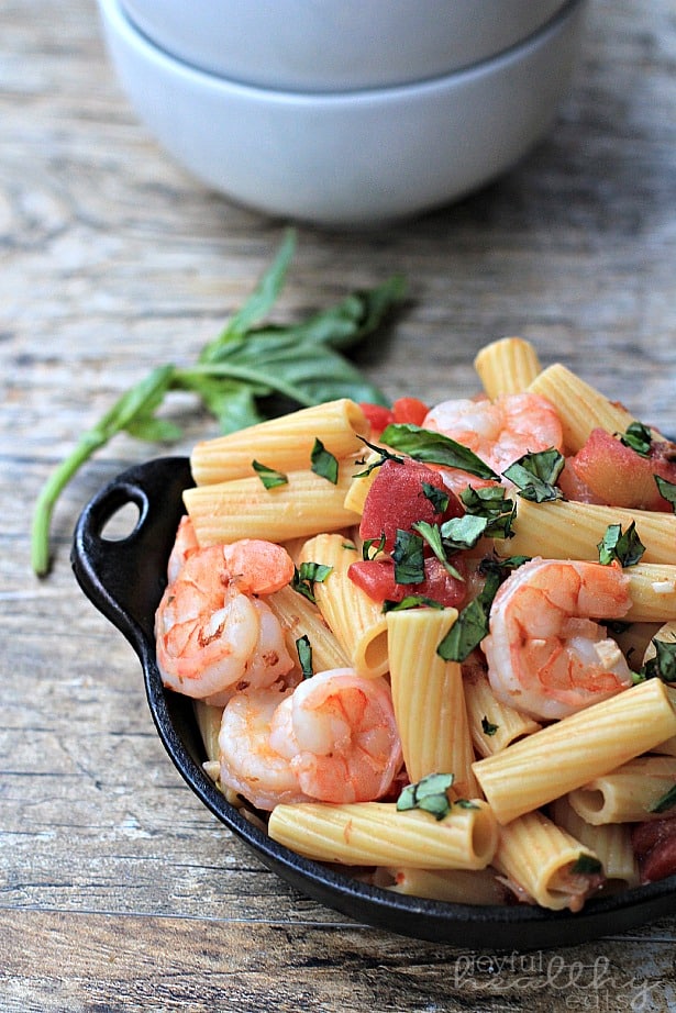 Spicy Shrimp Pasta #pasta #shrimp #seafood #spicy #healthy #light