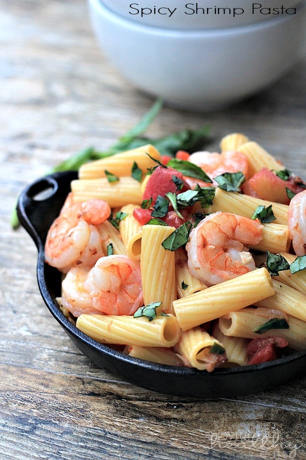 Spicy Shrimp Pasta #pasta #shrimp #seafood #spicy #healthy #light