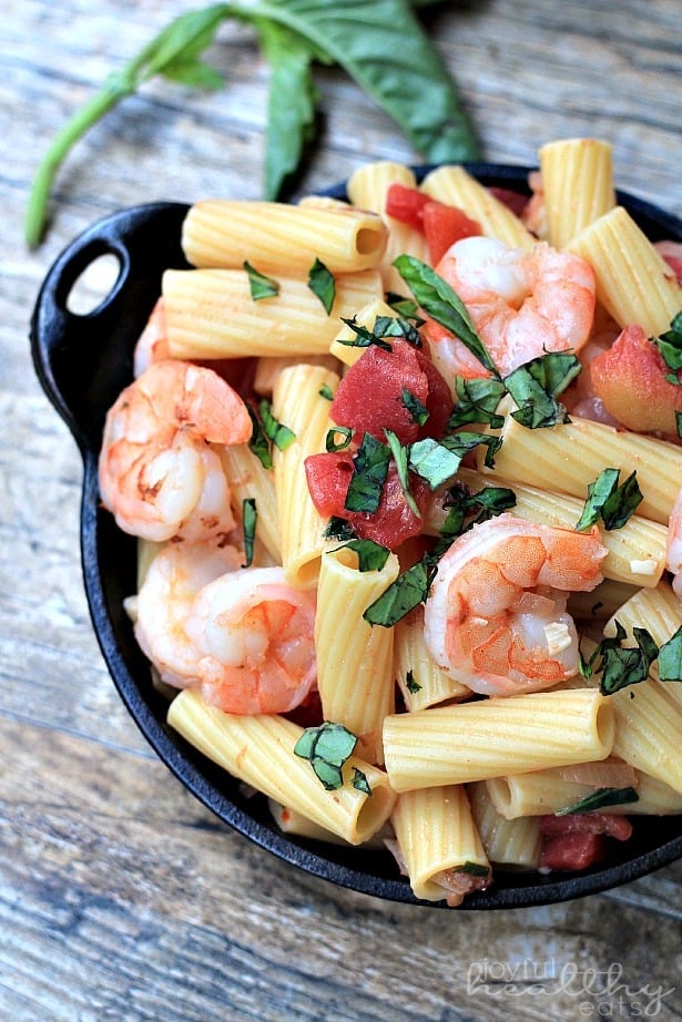 Spicy Shrimp Pasta #pasta #shrimp #seafood #spicy #healthy #light