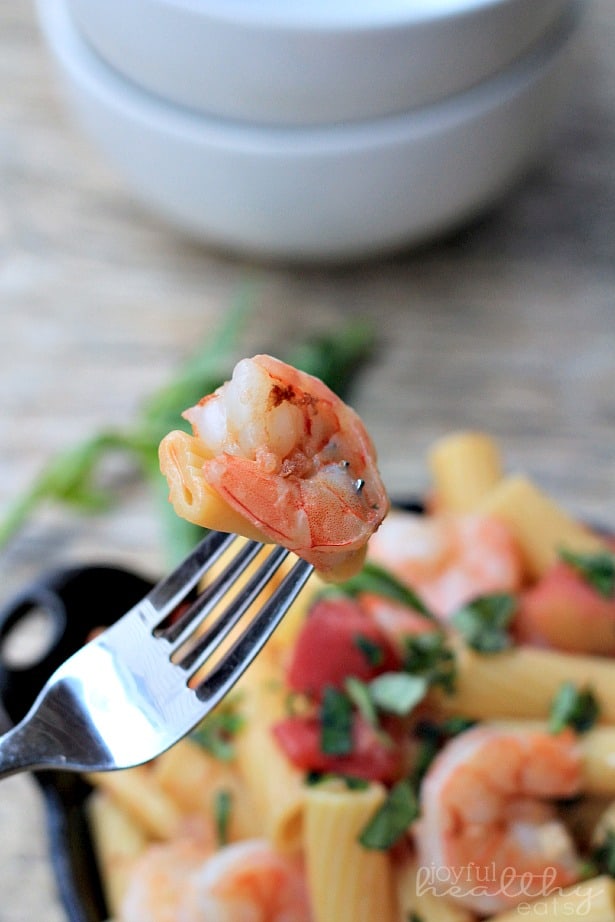 Spicy Shrimp Pasta #pasta #shrimp #seafood #spicy #healthy #light