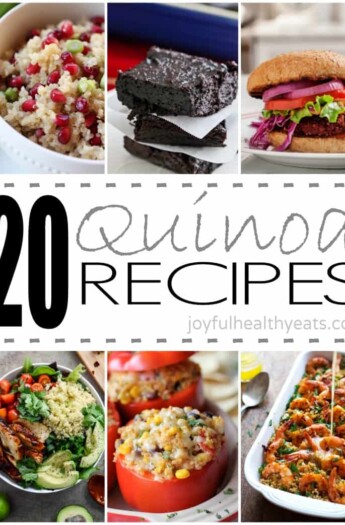 20 Easy & Delicious Quinoa Recipes image collage.