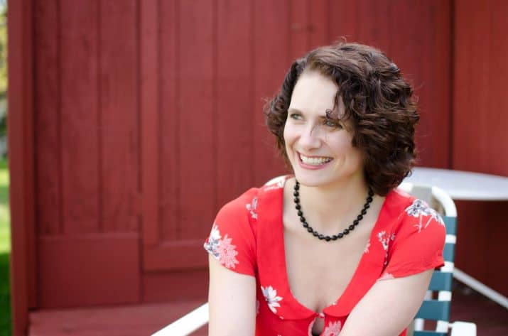 Portrait of Carrie Robinson Wearing a Red Flowered Top