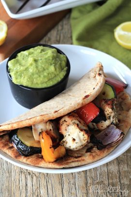 Image of Mediterranean Chicken Flatbread with Avocado Tzatziki Sauce