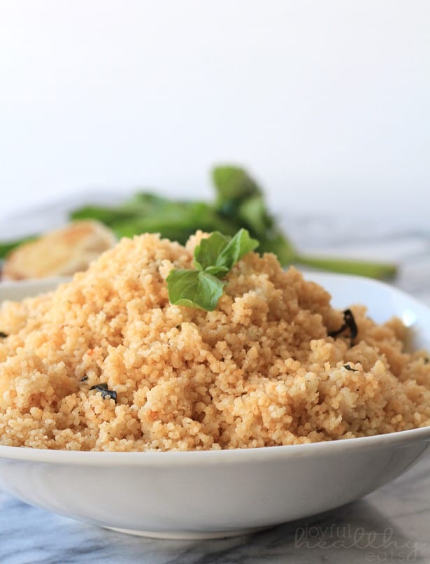 Image of a Bowl of Roasted Garlic & Herb Couscous