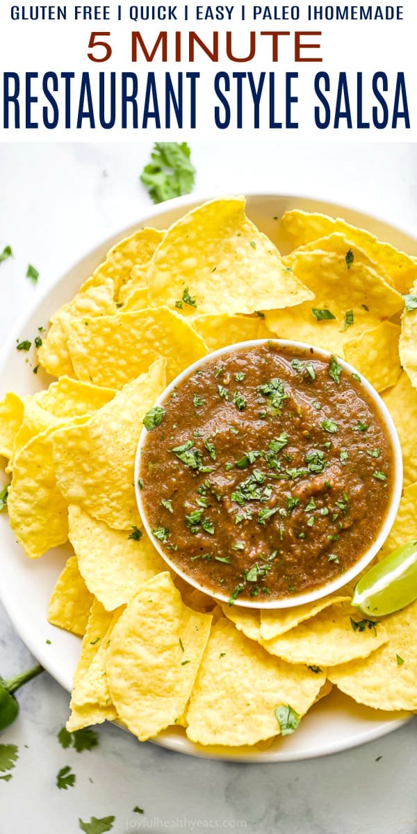 5 Minute Restaurant Salsa Recipe - Midwest Foodie