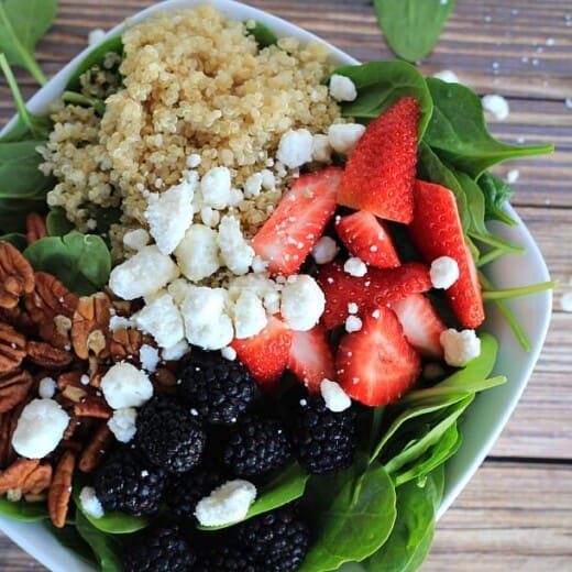 Detox Berry Quinoa Spinach Salad 6