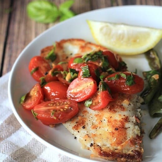 Panco Crusted Tilapia with Tomato Basil Sauce 5