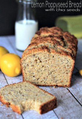 Image of Whole Wheat Lemon Poppyseed Bread, Sliced