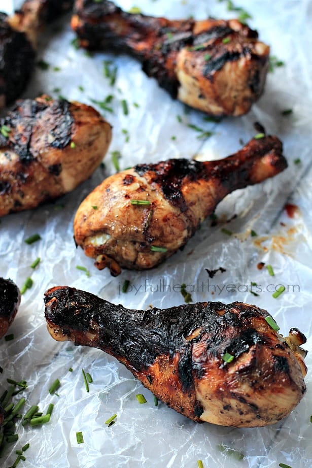 Sweet Savory Balsamic Glazed Grilled Chicken ... these are to die for! | www.joyfulhealthyeats.com #paleo #glutenfree