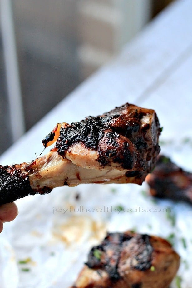 Sweet Savory Balsamic Glazed Grilled Chicken ... these are to die for! | www.joyfulhealthyeats.com #paleo #glutenfree