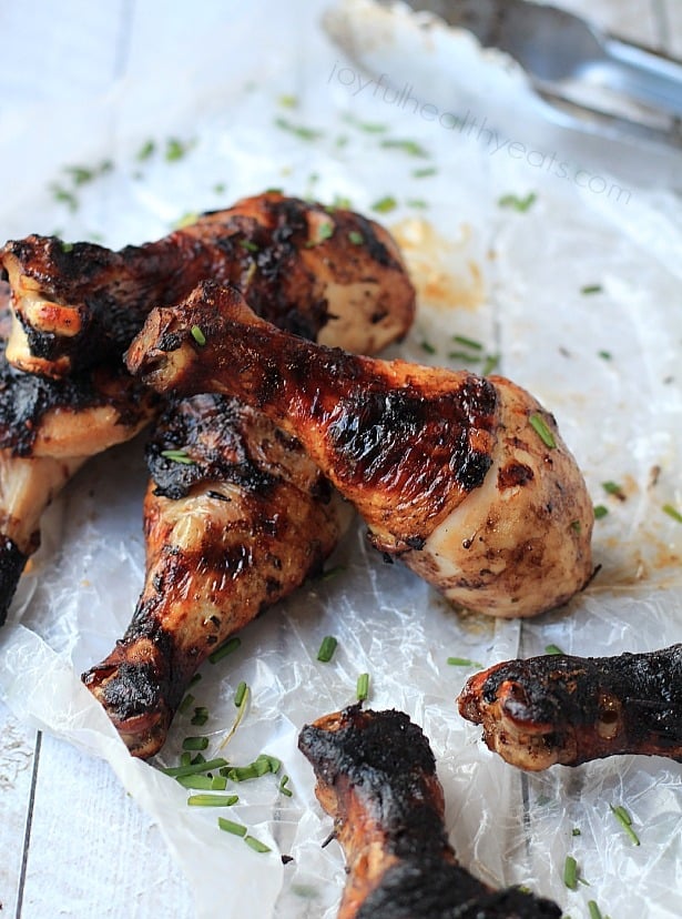 Sweet Savory Balsamic Glazed Grilled Chicken ... these are to die for! | www.joyfulhealthyeats.com #paleo #glutenfree