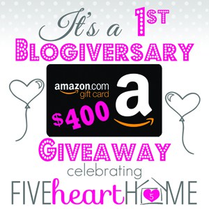 1st blogiversary image for Amazon.
