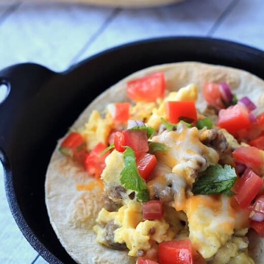 Sausage Egg & Cheese Breakfast Tostadas_4