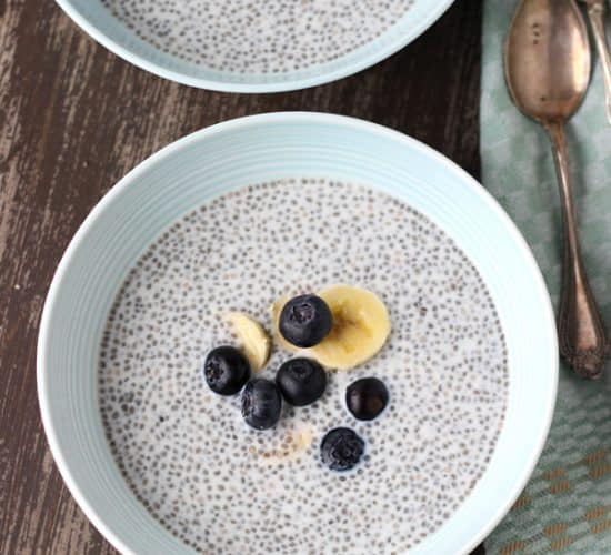 Blueberry Almond Chia Pudding | www.joyfulhealthyeats.com | #breakfast #chiaseeds #blueberry #recipes #healthydessert #glutenfree