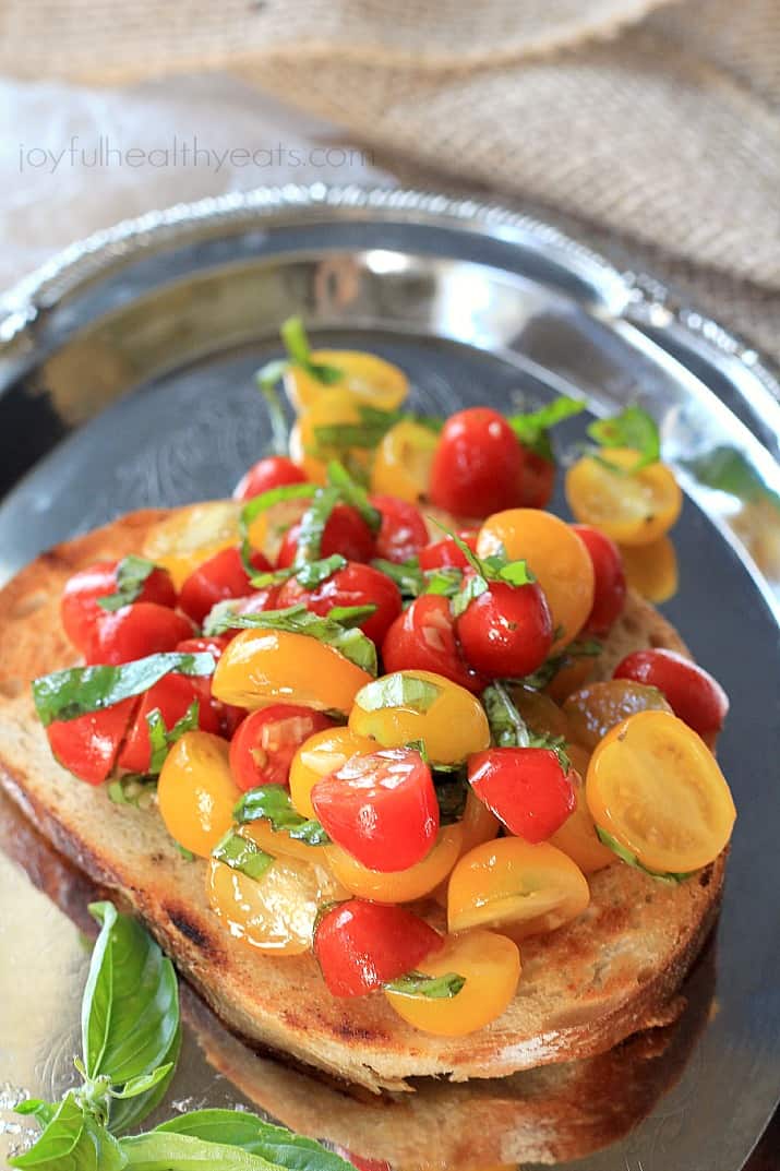 Tomato Bruschetta with Balsamic Reduction | Easy Bruschetta Recipe