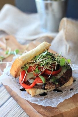 Grilled Portobello Burger with Balsamic Reduction