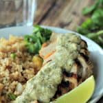 Grilled Chicken with Tomatillo Roasted Poblano Cream Sauce_7