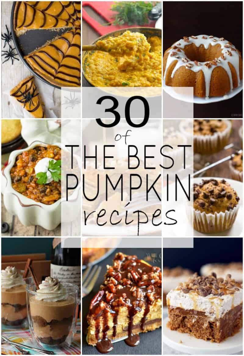 A Collage of Nine Delicious Pumpkin Dishes from All Over the Internet